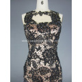 Woman's Lace Open Back Cocktail Party Dress